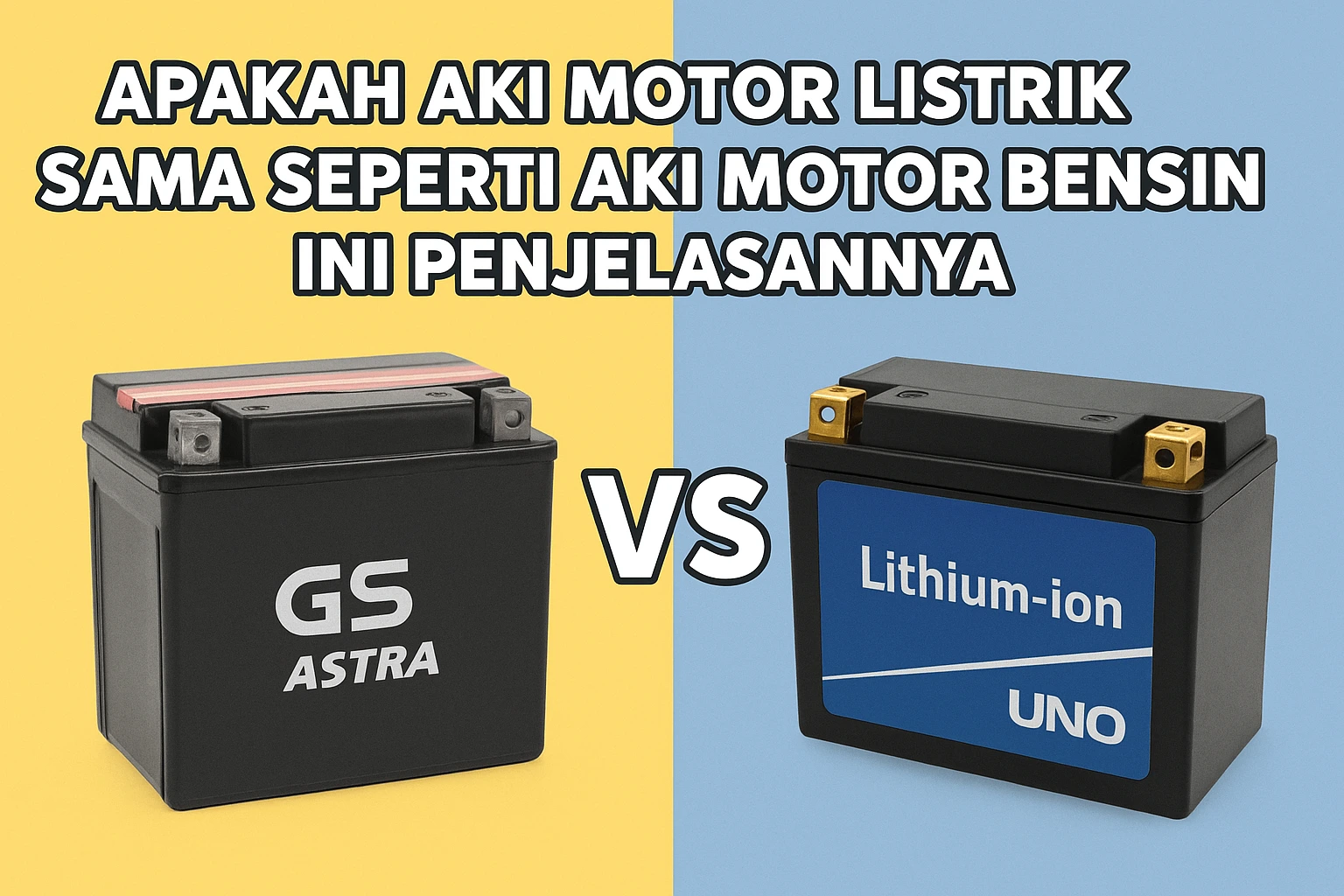 Apakah Aki Motor Listrik Sama Seperti Aki Motor Bensin? Ini Penjelasannya