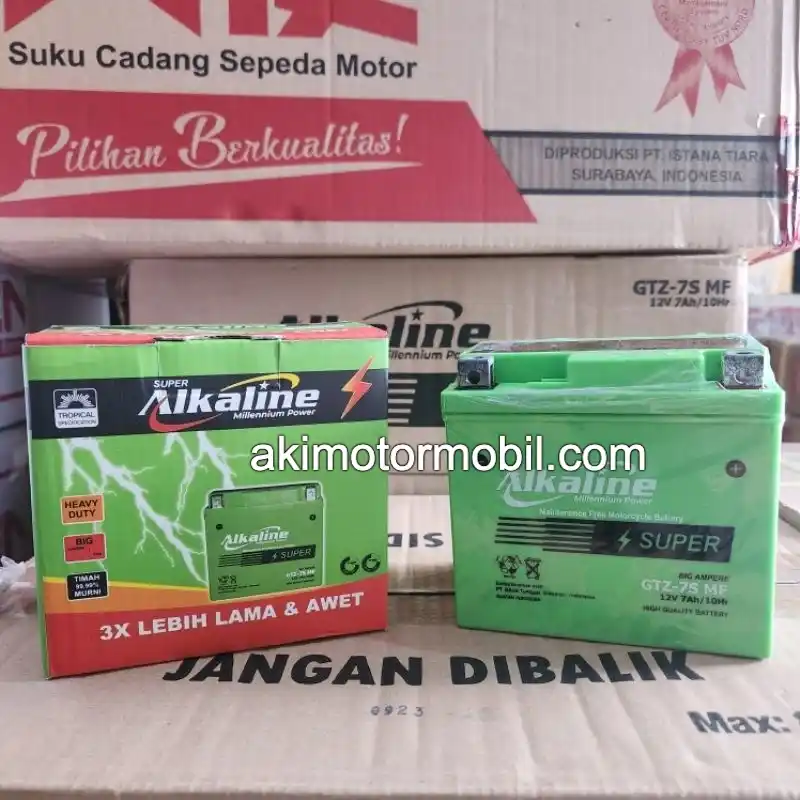 Aki motor Vario 125/150, PCX, Sonic Alkaline GTZ7S Original 100%