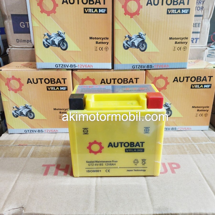 Aki Motor Vario 125 / 150, PCX 150 – Autobat GTZ6V MF Aki Kering Honda Terbaik