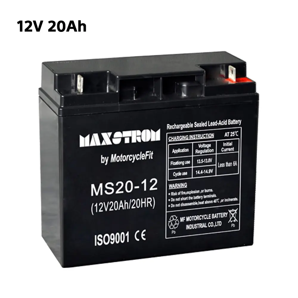 Maxstrom 12V 20Ah – Aki Berkualitas untuk UPS, Solar Panel, dan Kendaraan Elektrik