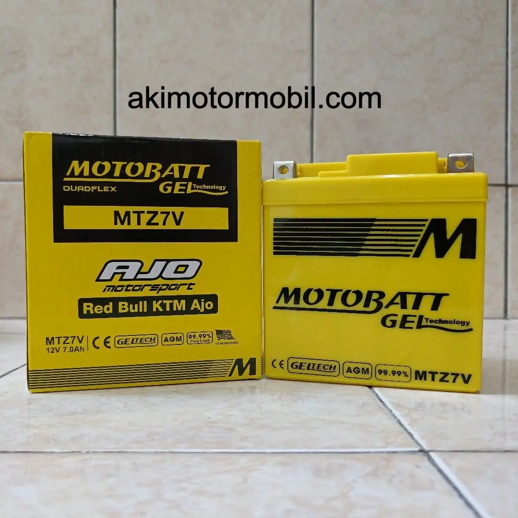 Aki Motor Yamaha Nmax, Aerox, Motobatt MTZ7V 7Ah, Aki Gel