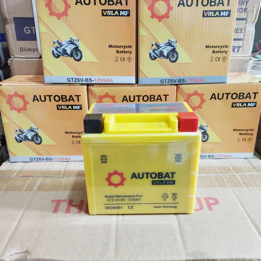 Aki Motor Vario 125 / 150, PCX 150 – Autobat GTZ6V MF Aki Kering Honda Terbaik