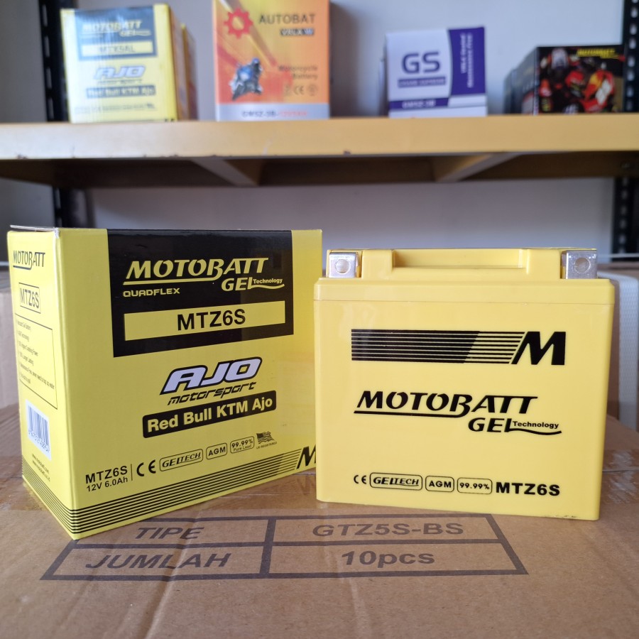 Aki Motor Vario 125, 150, PCX 150 Motobatt MTZ6S Aki Gel